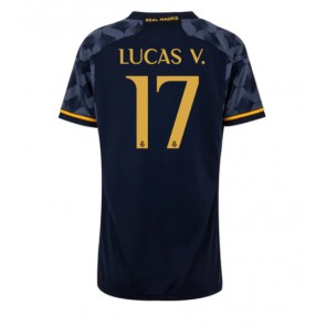 Lacne Ženy Futbalové dres Real Madrid Lucas Vazquez #17 2023-24 Krátky Rukáv - Preč